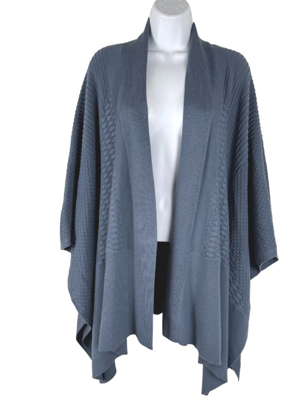 Lululemon Dream Weaver Wrap Sweater One Size Blue Cashmere Blend FS-1551